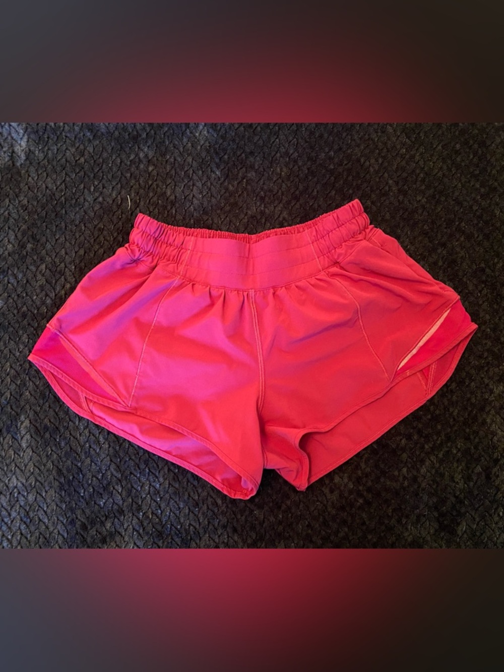 lululemon athletica Women's Bright Pink Running Shorts